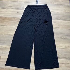 Boohoo Plus Womens Jersey‎ Beach Trousers Size 18 Black